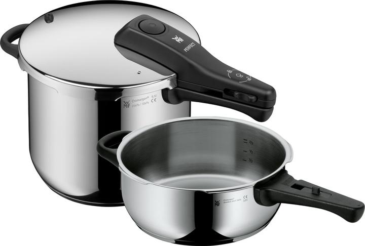 Produktbild WMF Schnellkochtopf Set (22 cm, Pfannenset + Topfset, Stahl)