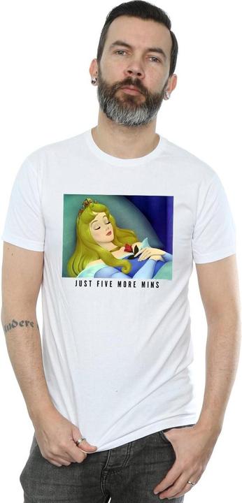 Actual product image Disney Princess Mens Sleeping Beauty Five More Minutes T-Shirt (XL)