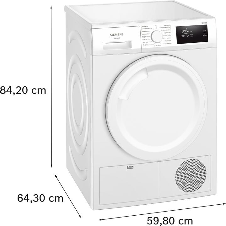 Actual product image Siemens WT43H003 (7 kg, Right, EU plug)