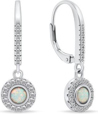 Produktbild Brilio Silver - Decent silver earrings with opals EA1167W