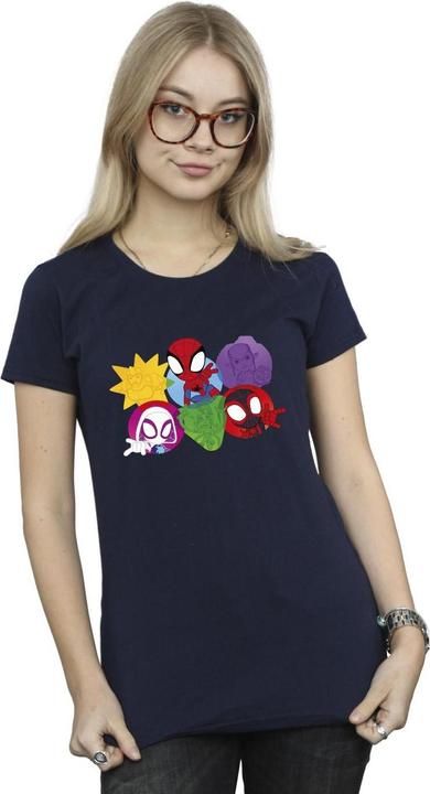 Image du produit - T-shirt SPIDEY AND HIS AMAZING FRIENDS FACES - Femme (XL)