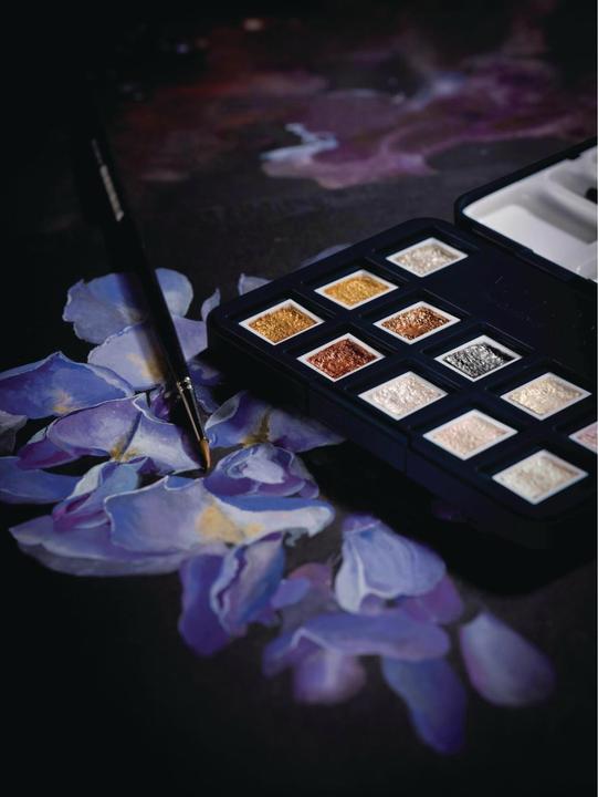 Actual product image Van Gogh Watercolour Pocketbox Metallic 12 (Multicoloured)