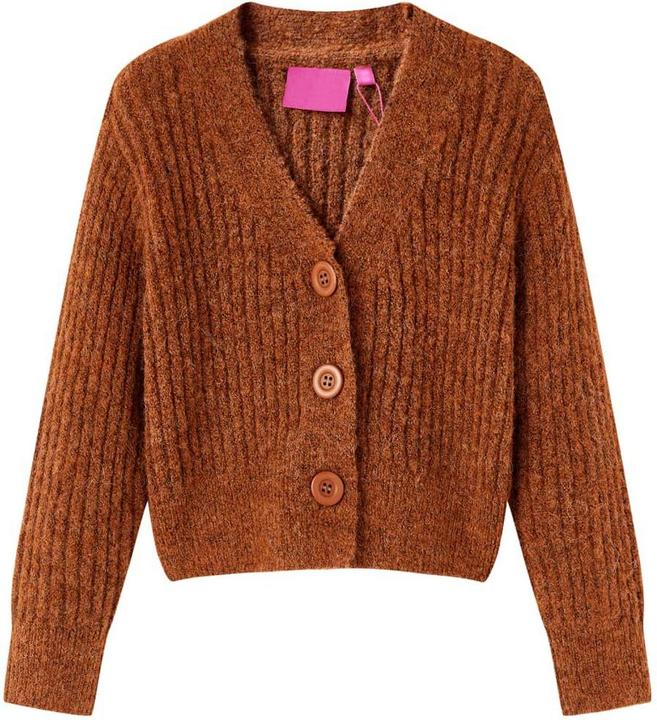 Actual product image VidaXL Children's cardigan cognac 140,Material: 17 % acrylic. 63 (140)