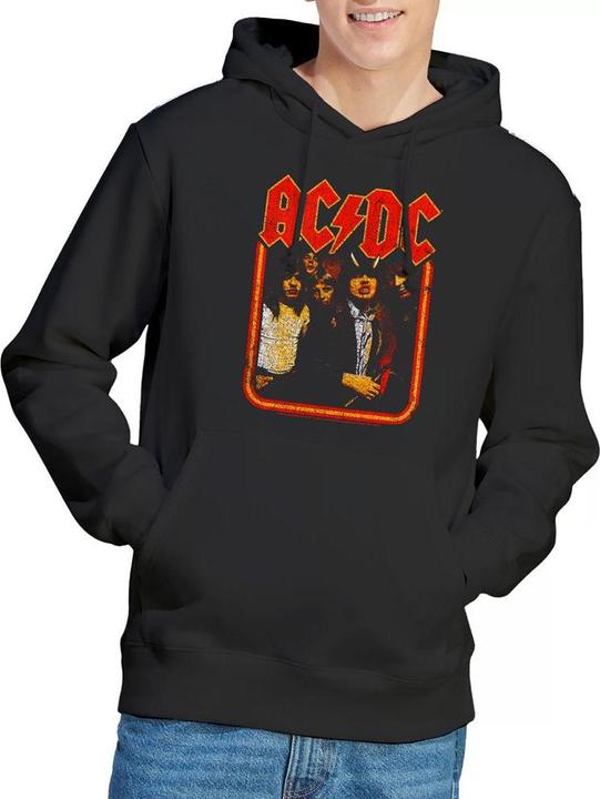 Immagine prodotto AC/DC Felpa con Cappuccio Group Distressed Uomo (S)