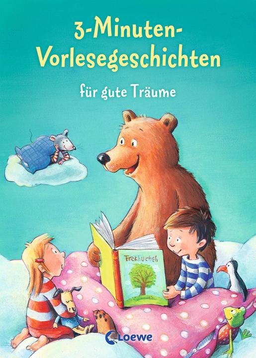 Produktbild 3-Minuten-Vorlesegeschichten für gute Träume (Deutsch, Loewe Vorlesebücher, 2017)