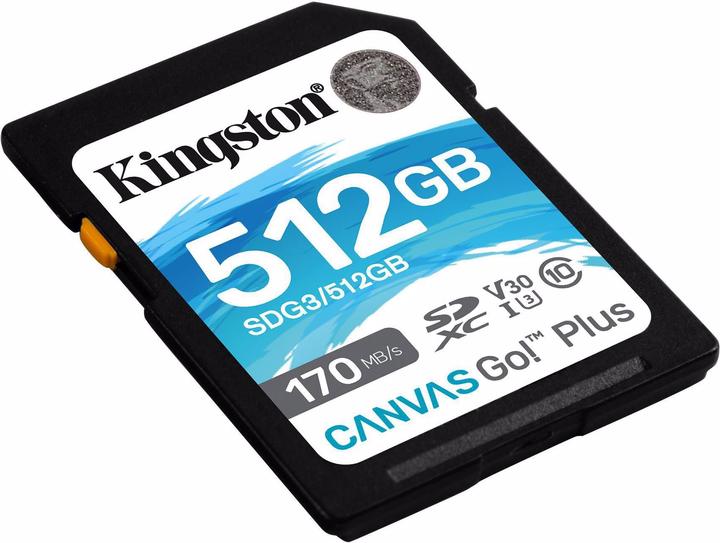 Produktbild Kingston Canvas Go! Plus (512 GB, SDXC, U3, UHS-I)