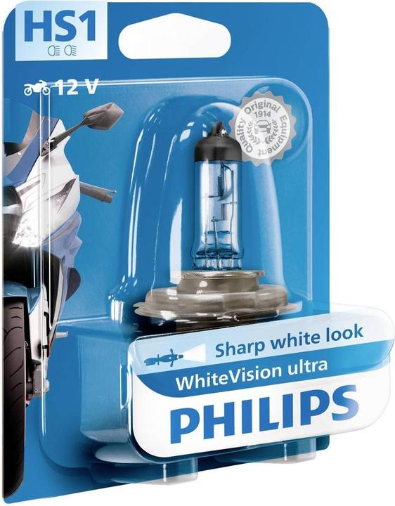 Produktbild Philips 12636WVUBW Halogen Leuchtmittel WhiteVision Ultra HS1 35/35 W 12 V (HS1)