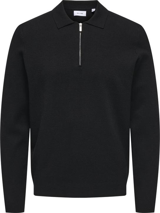 Only & Sons Onscooper Reg Ls 12 Half Zip Polo