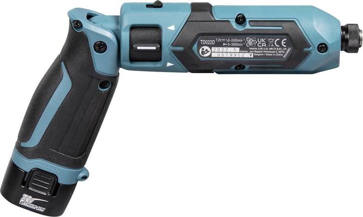 Actual product image Makita TD 022 DSE cordless impact screwdriver with articulated blade (Rechargeable battery operated)