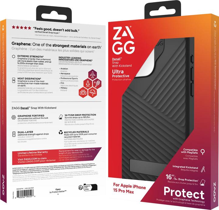 Actual product image Zagg Cases Denali Snap KS (Apple iPhone 15 Pro Max)