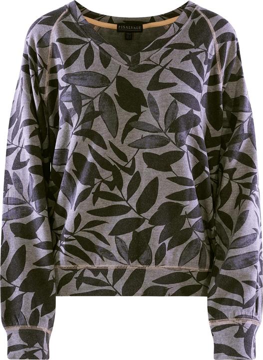 Actual product image Pj Salvage Pajama top PAPAYA PALMS (S)