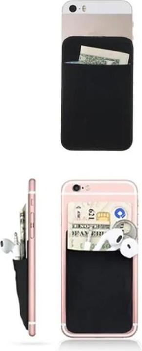 Actual product image Out of the blue Mobile Credit Card Holder Self Adhesive Black (Apple iPhone 15)