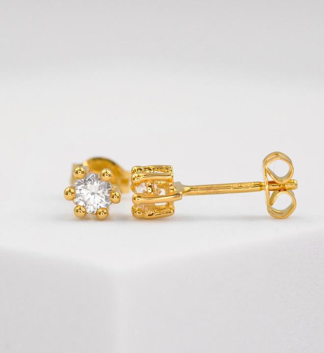 Image du produit Muau Boucles d'oreilles (750/18 K Or jaune)