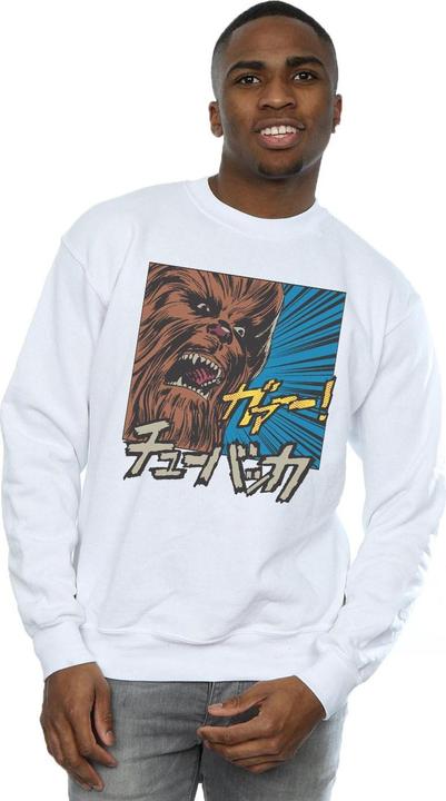 Actual product image Star Wars Mens Chewbacca Roar Pop Art Sweatshirt (XXL)