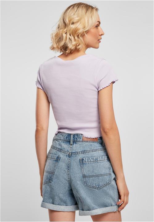 Produktbild Urban Classics Ladies Cropped Button Up Rib Tee (M)