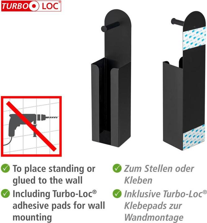 Actual product image Wenko Toilettenpapierhalter 2in1