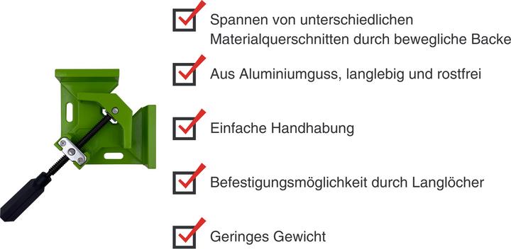 Produktbild Paulimot Aluminium-Winkelschraubstock 90° mit 95 mm Backenbreite (68 mm)