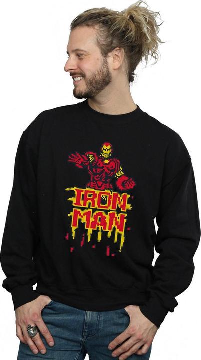 Immagine prodotto Iron Man Pixelated Felpa Uomo (L)