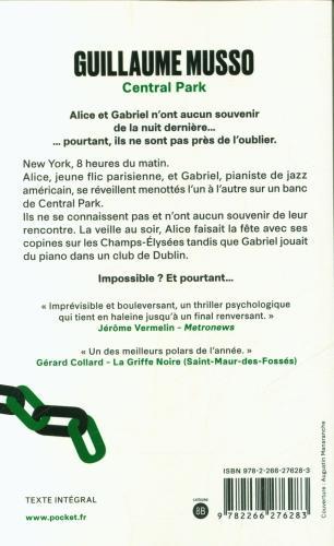 Image du produit Parc central (Français, Musso Guillaume, 2017)
