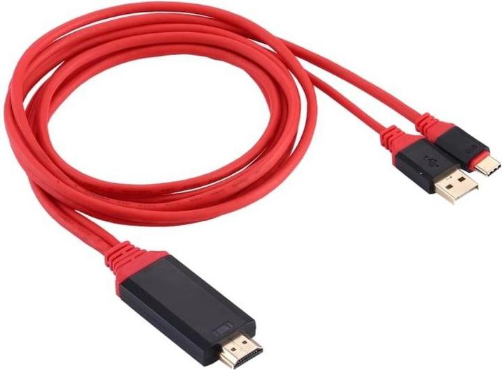 Actual product image JTI USB-C to HDMI adapter 2 m (HDMI, USB, 200 cm)