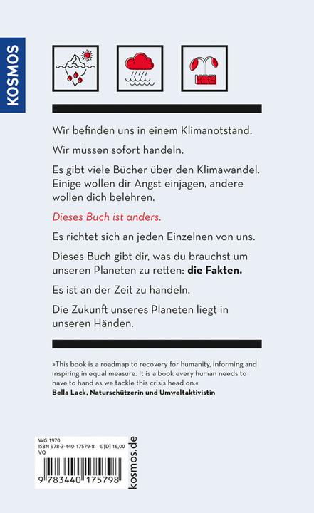Produktbild Kosmos Erste Hilfe für die Erde (Deutsch, Mark Maslin, 2022)