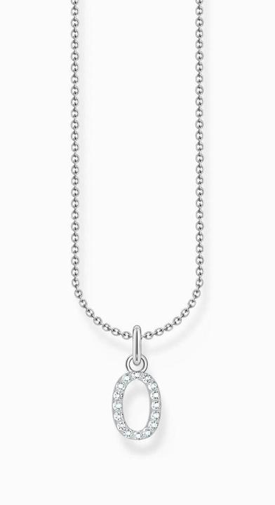 Produktbild Thomas Sabo Kette mit Buchstaben-Anhänger O Silber (925er Silber, 38 - 45 cm)