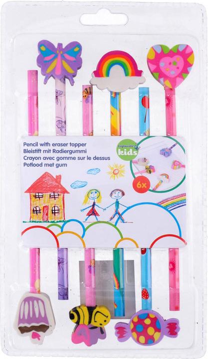 Topwrite Crayon avec gomme (Dur, 6 x)