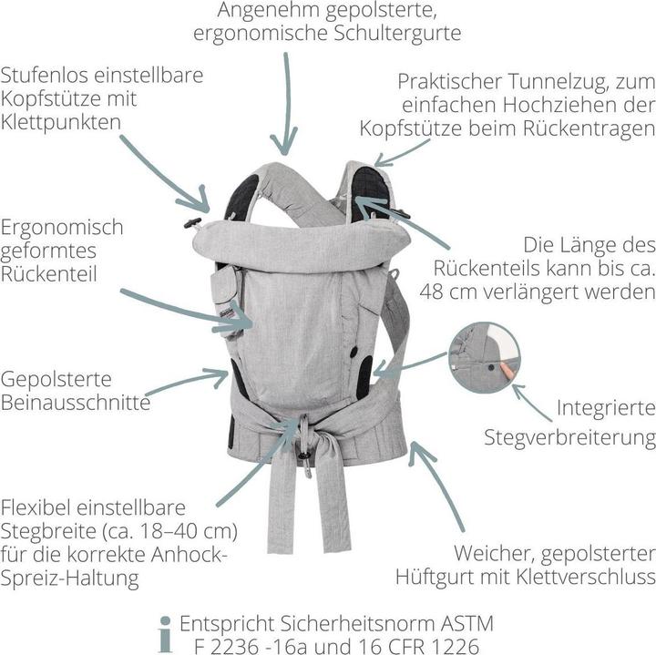 Produktbild Hoppediz Babytrage Bondolino Plus