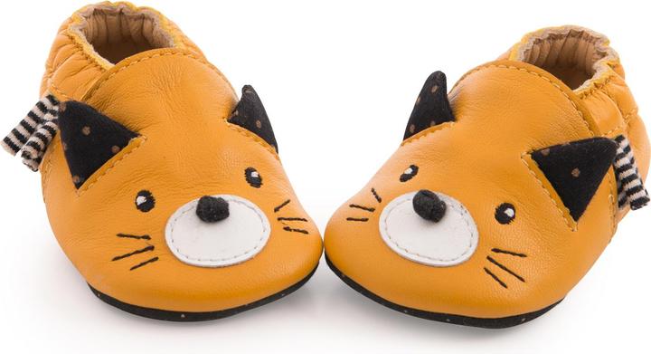 Immagine prodotto Moulin Roty Scarpette di cuoio giallo gatto 6/12 mesi, Les Moustaches (12)