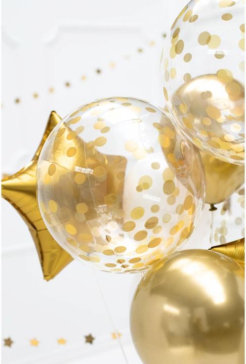 Image du produit Partydeco Ballon sphérique - Petit pois or 40cm
