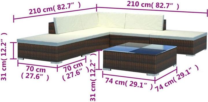 Produktbild VidaXL Garten Lounge