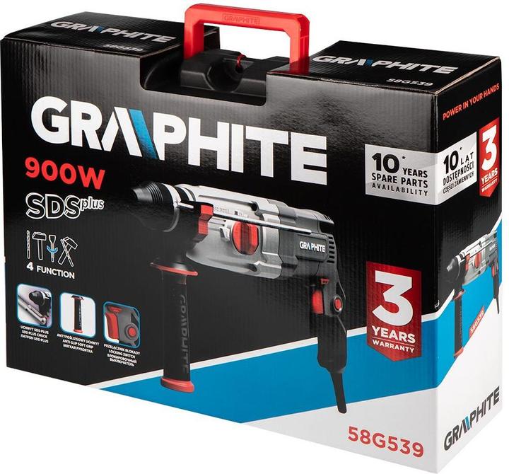 Produktbild No Name SDS+ 900W Bohrhammer Koffer (Netzbetrieb)