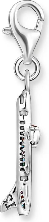 Actual product image Thomas Sabo Charm Pendant with Colourful Airplane Silver (925 silver)