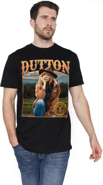 Actual product image Yellowstone Mens Thoughts Beth Dutton T-Shirt (5XL)