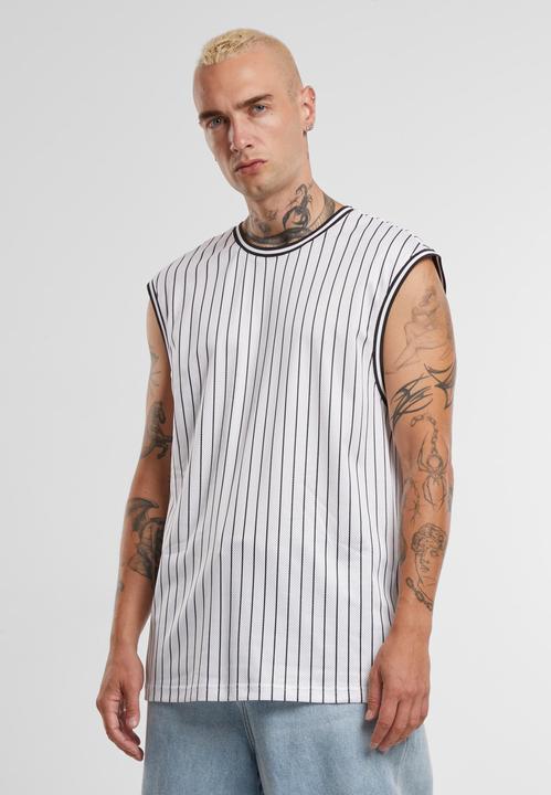 Actual product image Urban Classics Striped Mesh Tank Top - 166797 (S)
