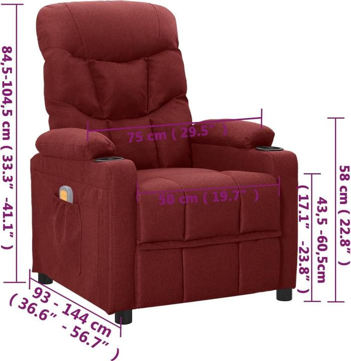 Immagine prodotto VidaXL Elektrischer Massagesessel