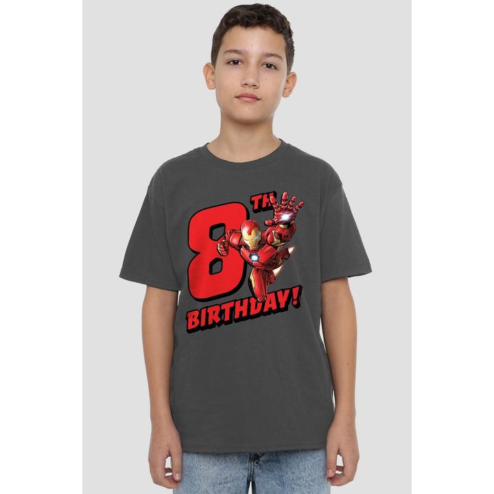 Immagine prodotto Iron Man Maglietta 8° Compleanno Bambini (104)