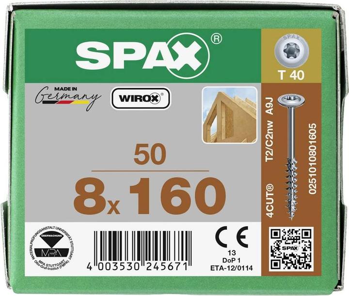 Image du produit Spax Vis pour assemblage bois (50 Vis par pièce)
