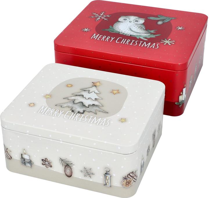 Produktbild Birkmann Guetzli-Dose Merry Christmas Gross Set, 2-teilig