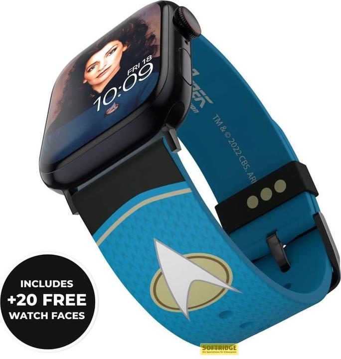 Immagine prodotto Moby Fox Bracciale Star Trek NG per smartwatch Starfleet Sciences (Acciaio inossidabile, Silicone)