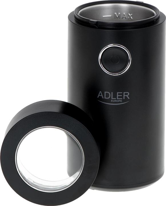 Produktbild Adler Coffee grinder AD4446bs 150 W, Coffee beans capacity 75 g, Lid safety switch, Juodas (EU-Stecker)