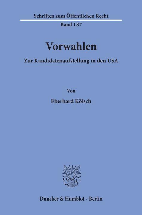 Actual product image Vorwahlen. (Eberhard Kölsch, 1972)