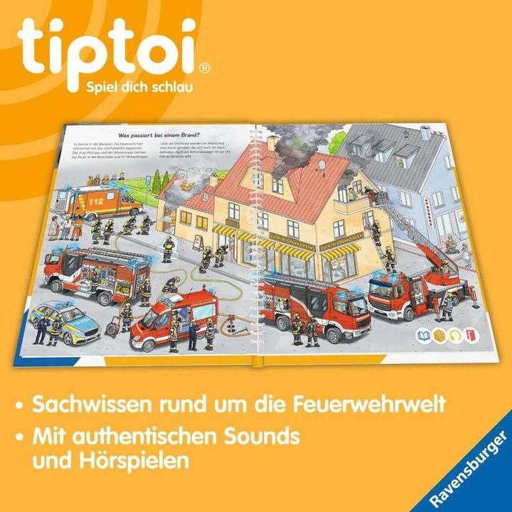 Actual product image tiptoi Bei der Feuerwehr (German, Niklas Böwer, Daniela escape, 2022)