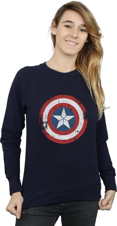 Immagine prodotto Captain America Civil War Distressed Shield Felpa Donna (XXL)