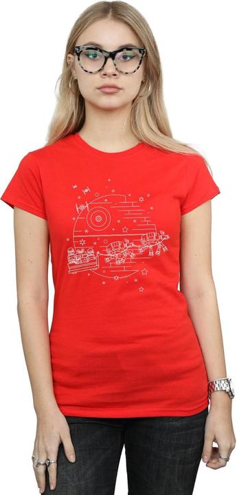 Immagine prodotto Star Wars Death Star Sleigh Maglietta Donna (XL)