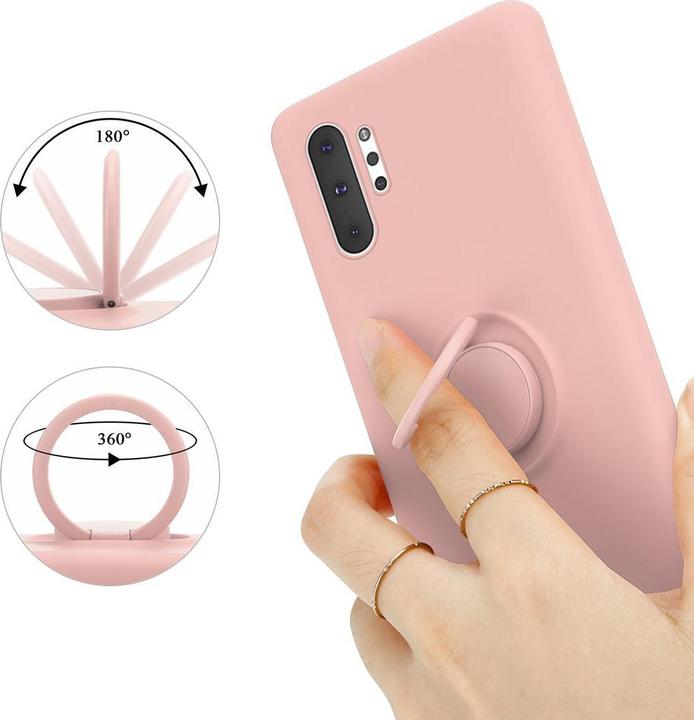 Productafbeelding Cadorabo TPU Vloeibare Ring Silicone Hoesje (Samsung Galaxy Note 10 Plus)