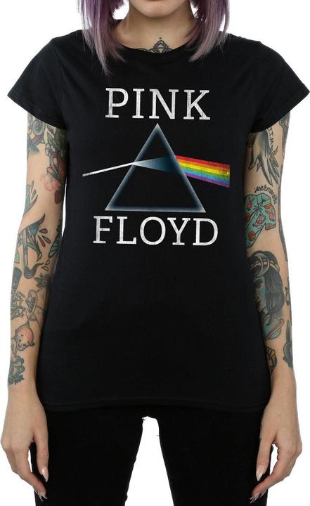 Actual product image Pink Floyd Womens/Ladies Dark Side Of The Moon Prism Cotton T-Shirt (L)