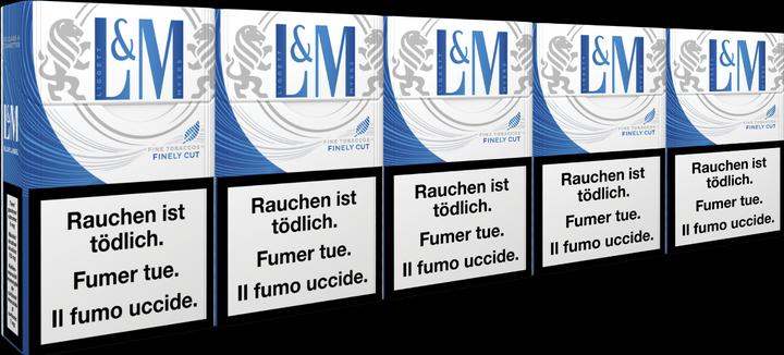 Actual product image L&M Blue Silver Label (10 pcs.)