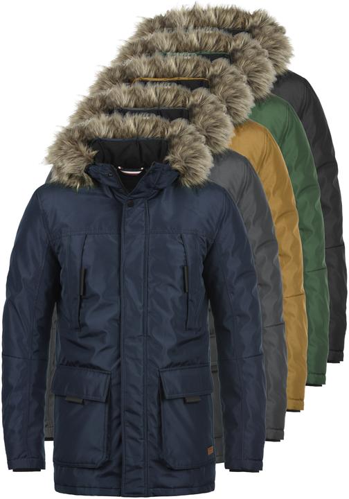Image du produit Produkt Parkin Manteau D'Hiver À Capuche Avec Faux Fur Parka Veste Longue Pour Homme (L)