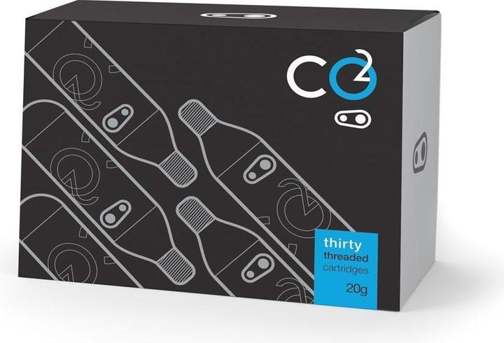 Produktbild Crankbrothers CO2 Kartuschen 20g, mit Gewinde, Refillpack 30 St. (CO2-Ersatzkartuschen)